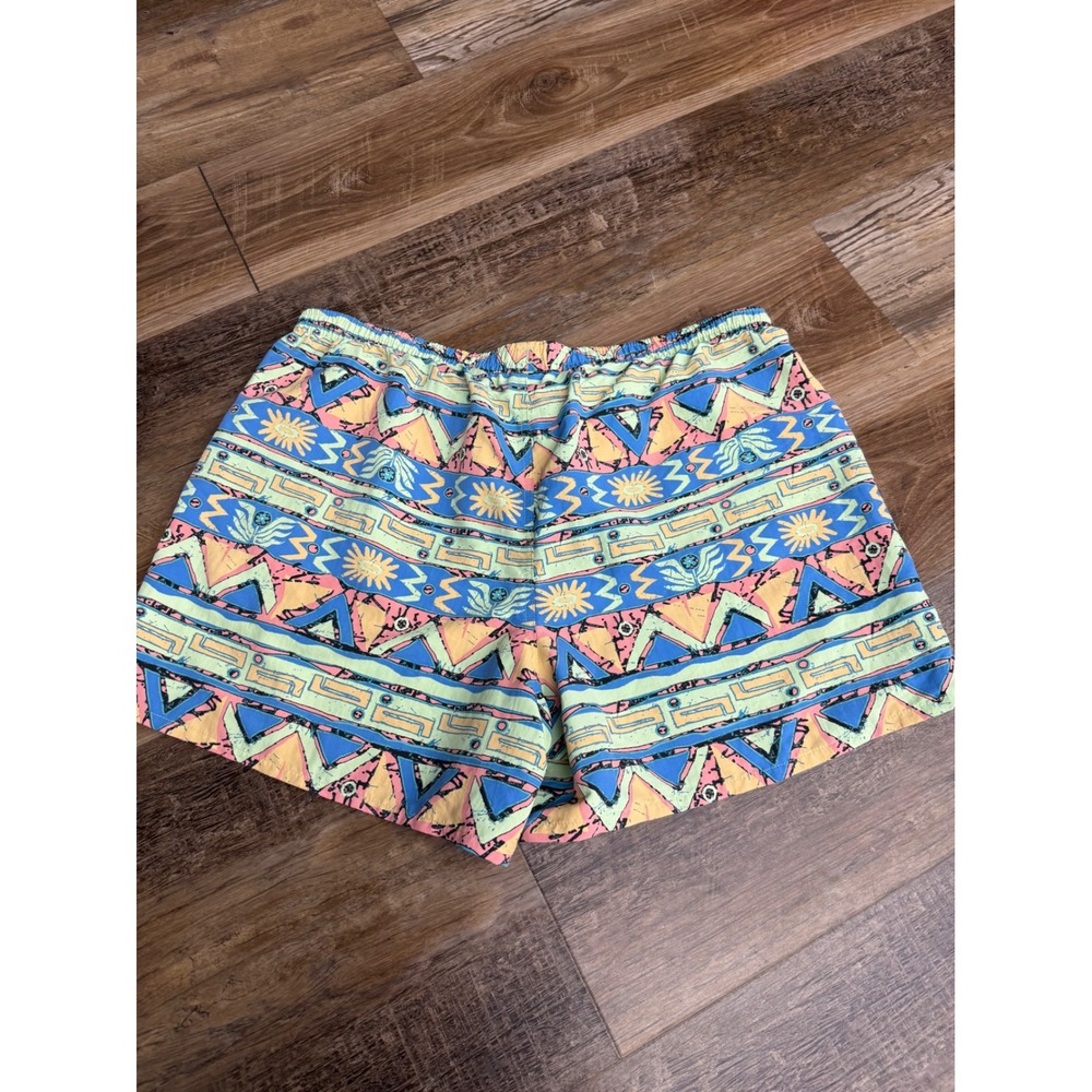 Patagonia Hybrid Shorts Mens XL Multicolor Geometric Tribal Print Nylon 5 Inch - Picture 5 of 5